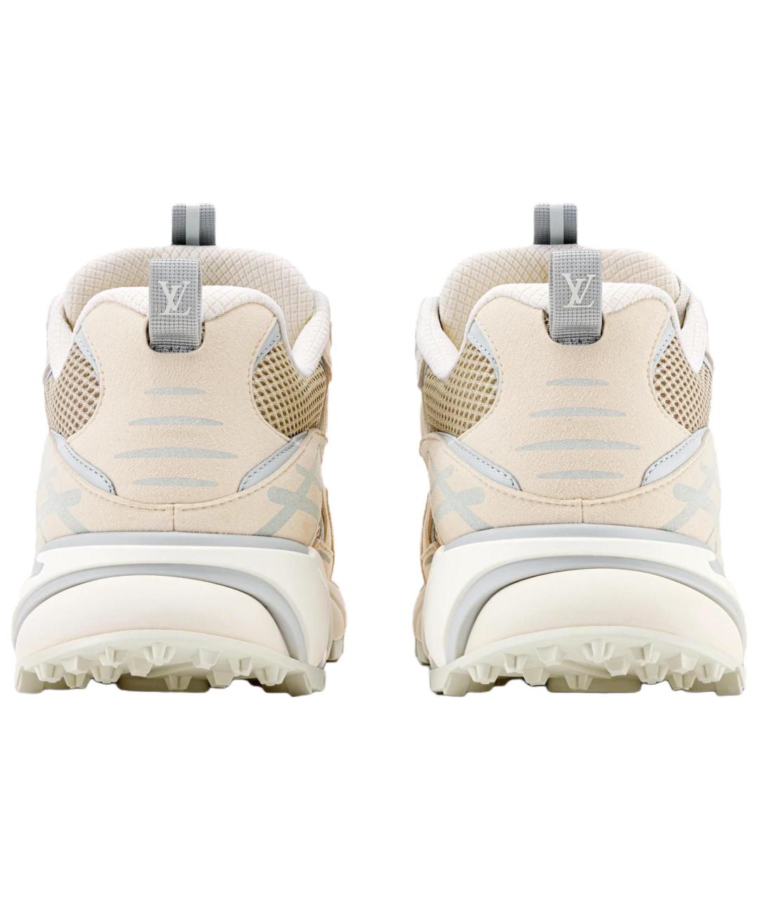 LOUIS VUITTON Бежевые низкие кроссовки / кеды, фото 5