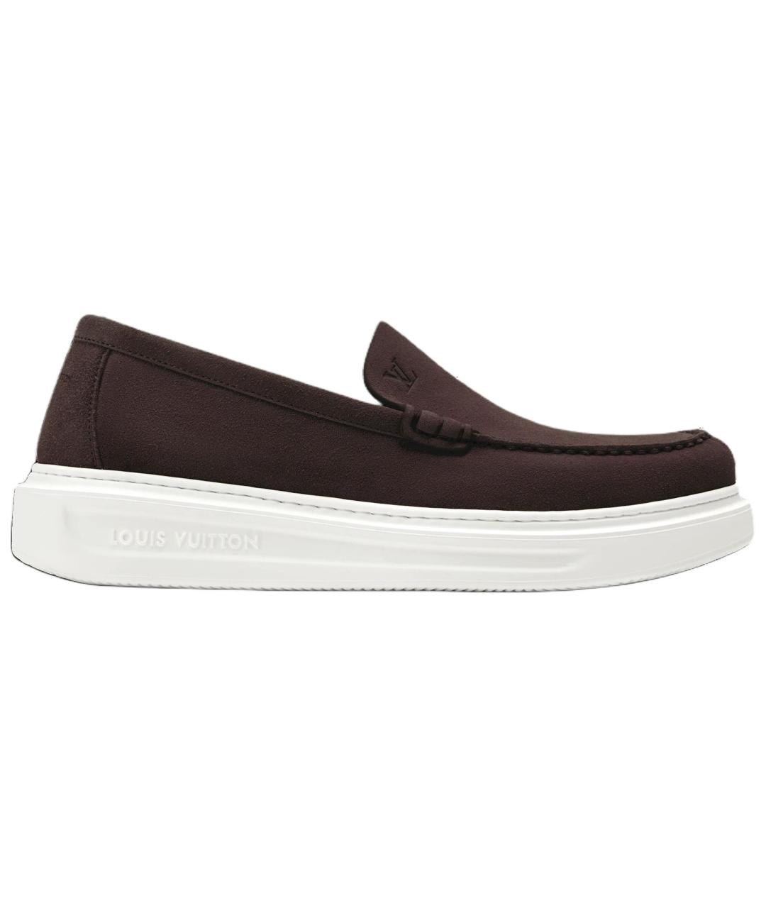 LOUIS VUITTON Коричневые слипоны, фото 1