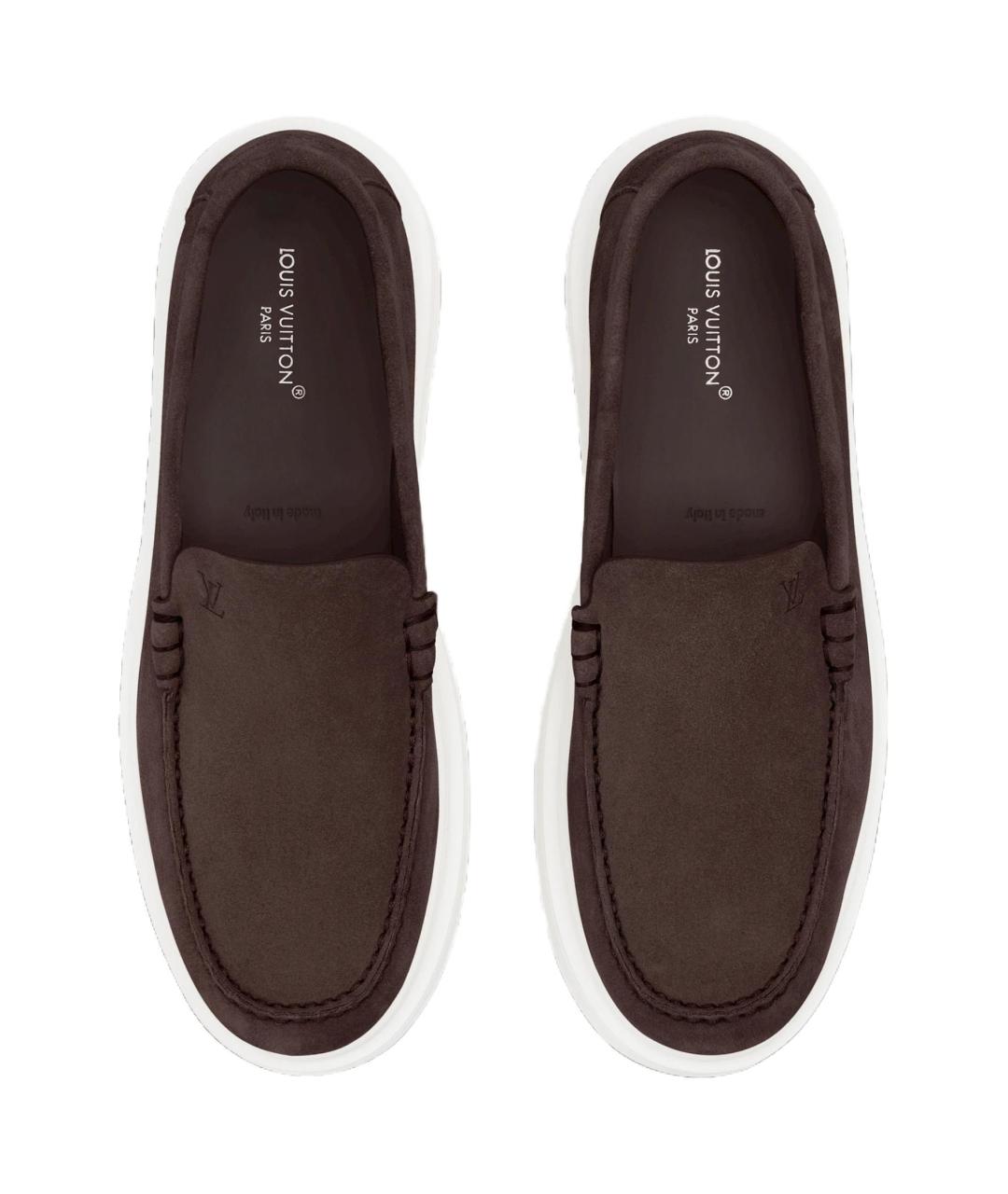 LOUIS VUITTON Коричневые слипоны, фото 4