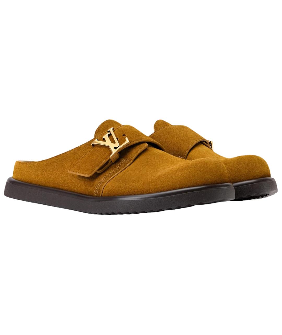 LOUIS VUITTON Коричневые сандалии, фото 3