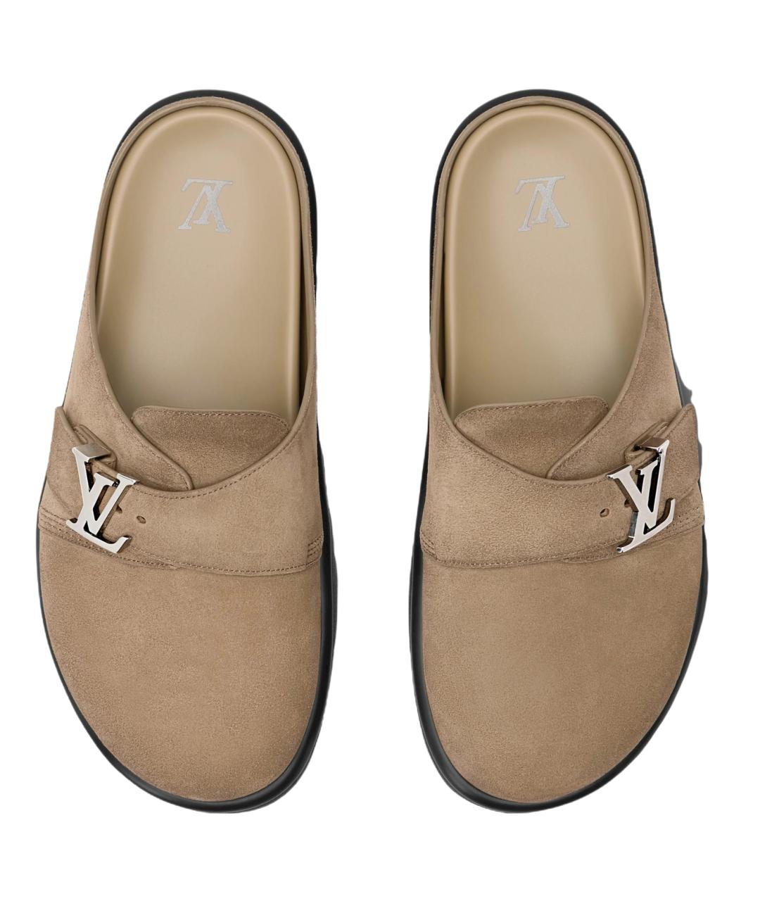 LOUIS VUITTON Бежевые сандалии, фото 3