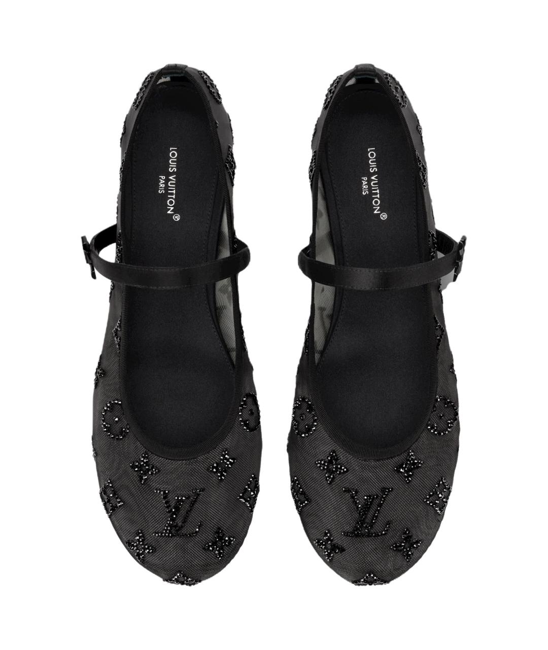LOUIS VUITTON Черные балетки, фото 4