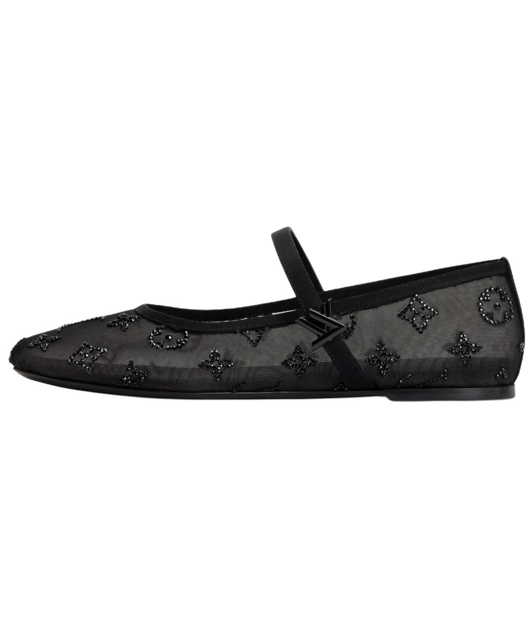 LOUIS VUITTON Черные балетки, фото 2
