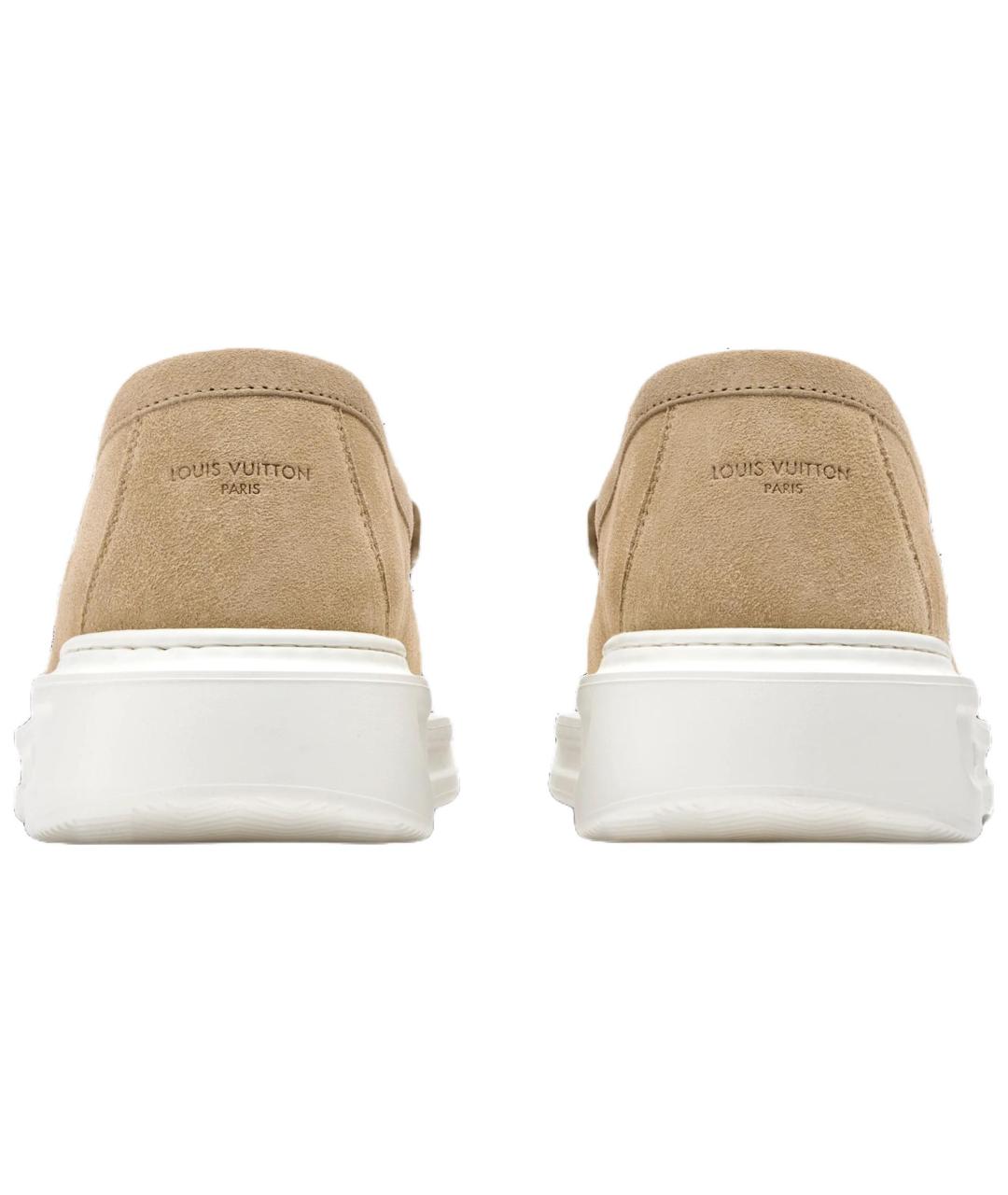 LOUIS VUITTON Бежевые слипоны, фото 5