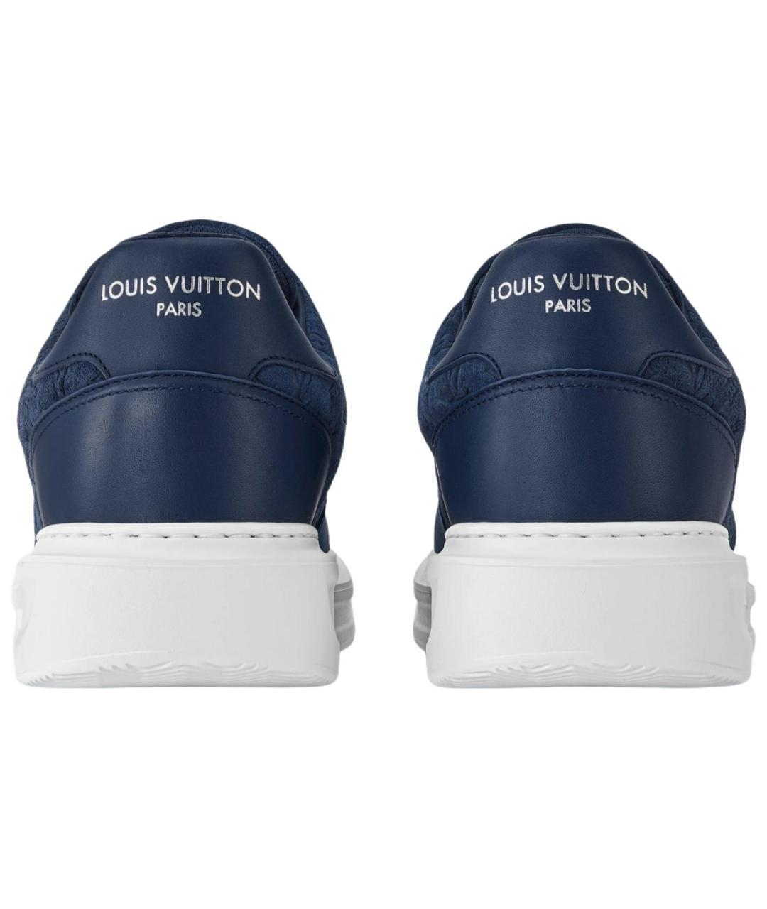LOUIS VUITTON Синие низкие кроссовки / кеды, фото 5