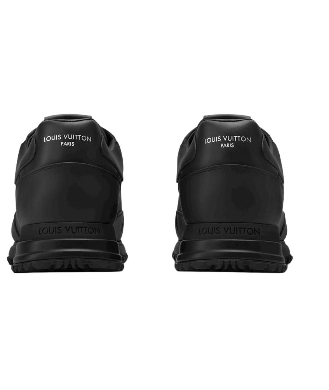 LOUIS VUITTON Черные кожаные низкие кроссовки / кеды, фото 5