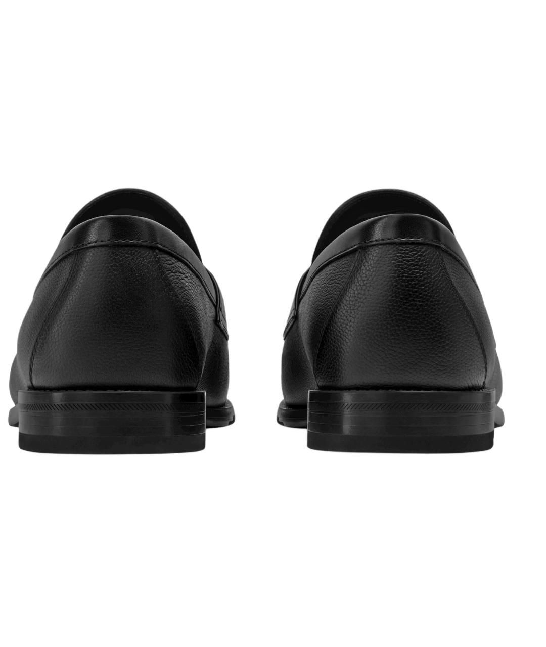 LOUIS VUITTON Черные кожаные лоферы, фото 5