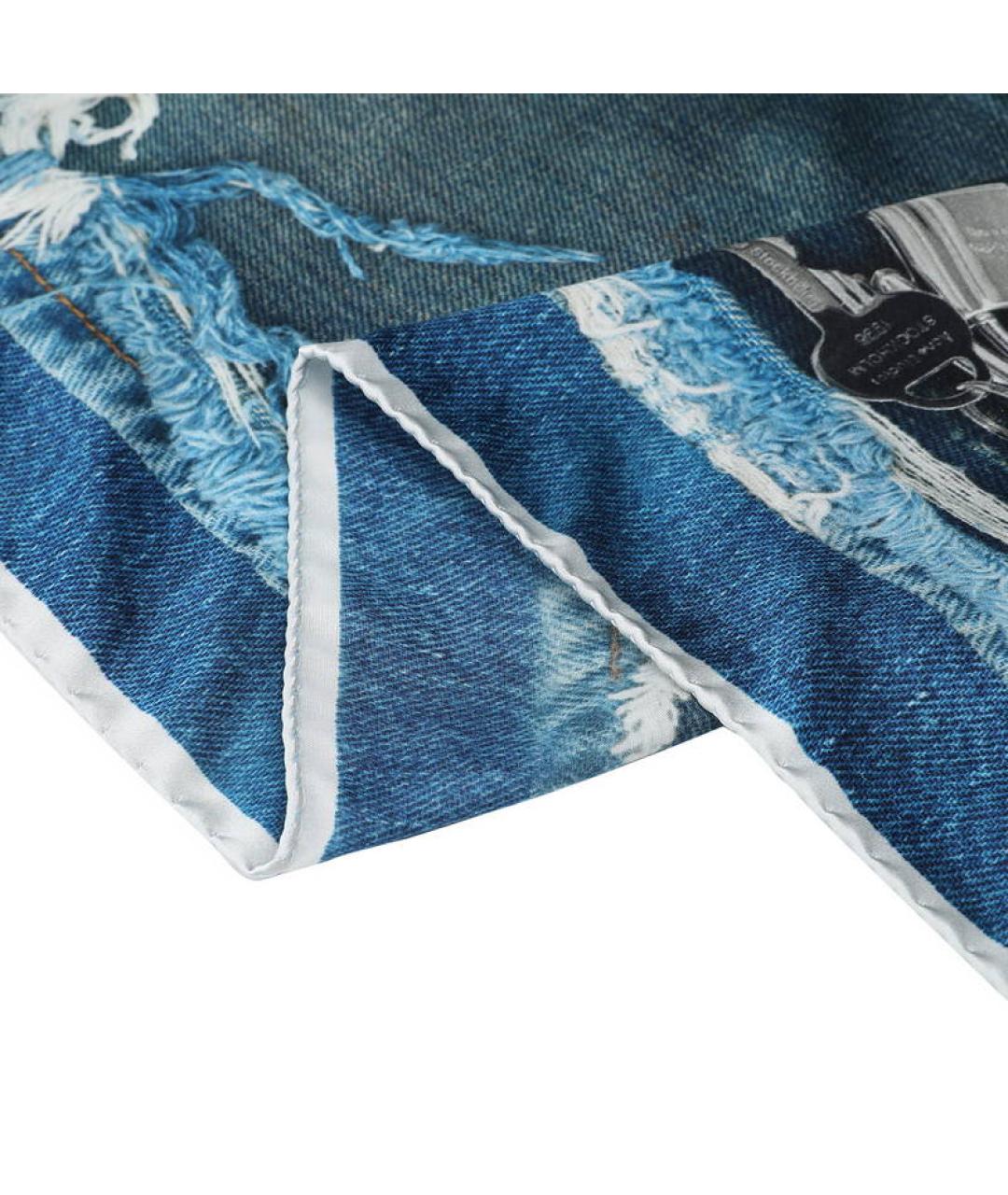 ACNE STUDIOS Синий шарф, фото 5