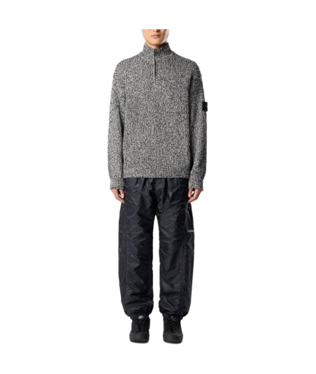 STONE ISLAND Черный джемпер / свитер, фото 3