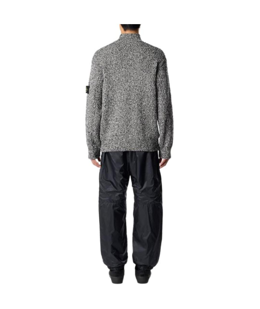 STONE ISLAND Черный джемпер / свитер, фото 4