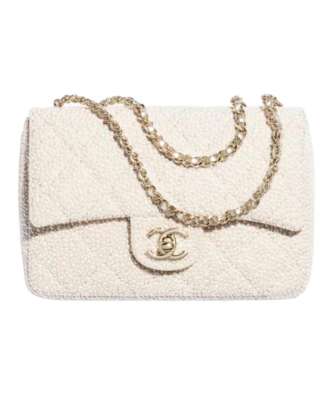 CHANEL Белая сумка через плечо, фото 1