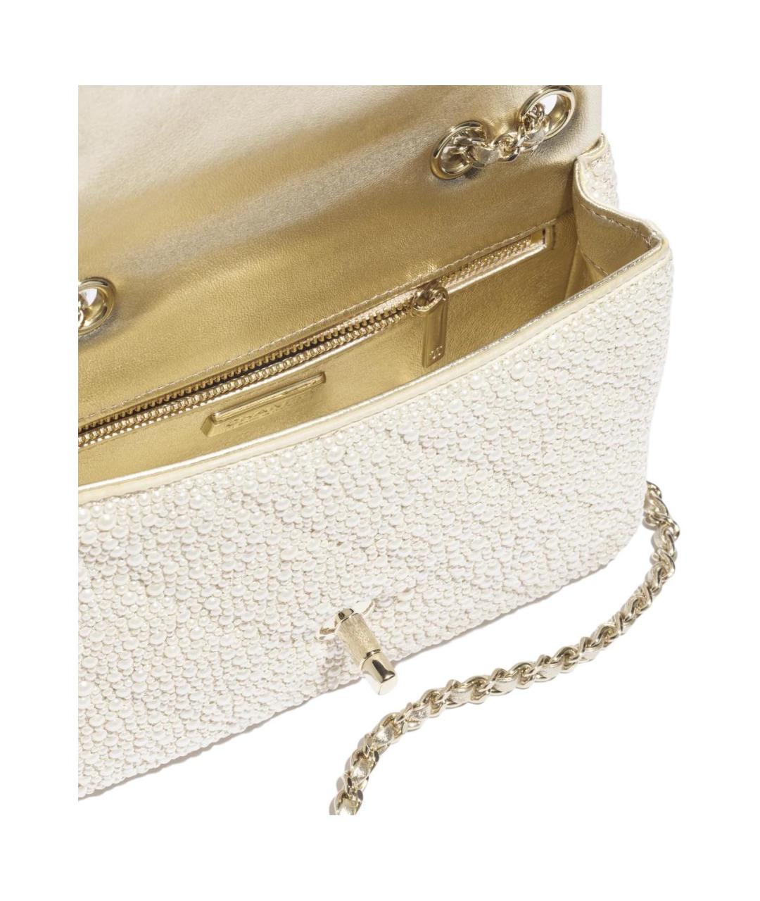 CHANEL Белая сумка через плечо, фото 3