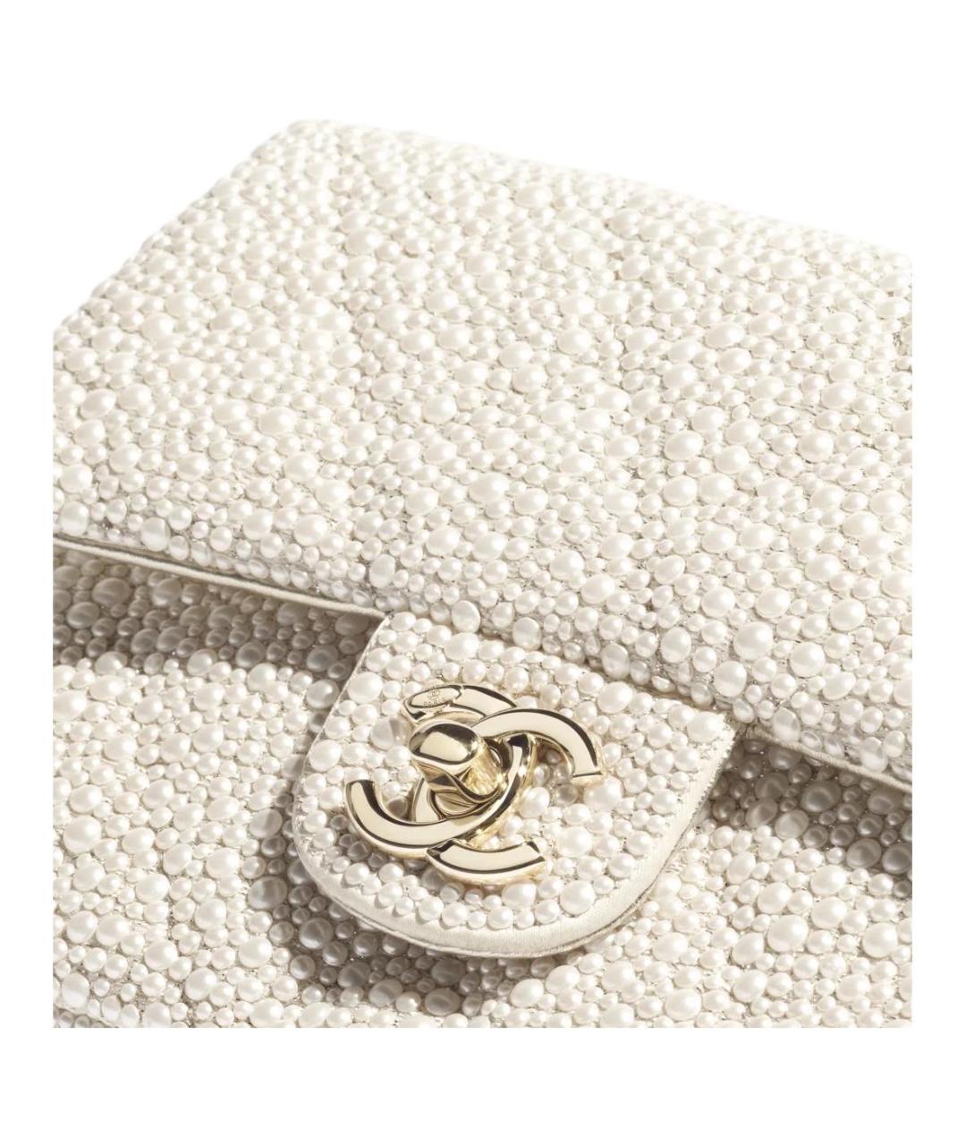 CHANEL Белая сумка через плечо, фото 4