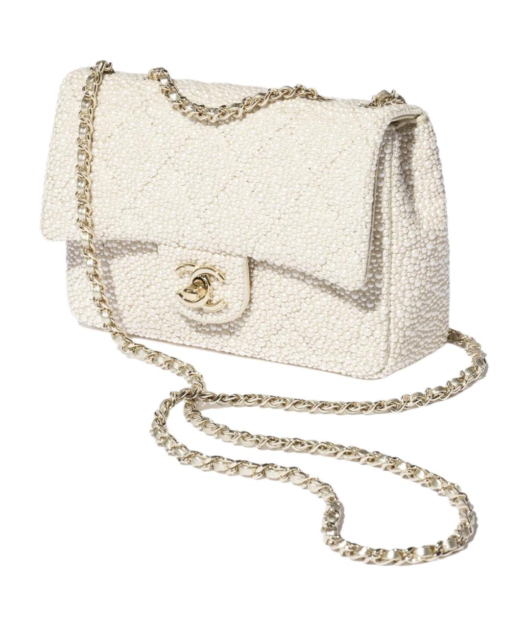 CHANEL Белая сумка через плечо, фото 2