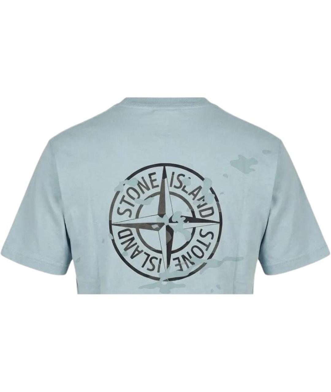 STONE ISLAND Серая футболка, фото 5