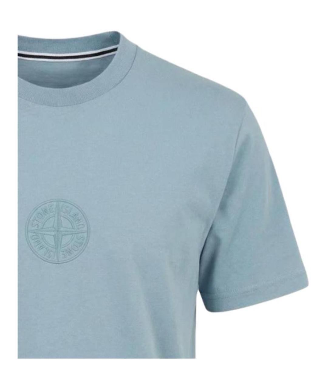 STONE ISLAND Серая футболка, фото 4