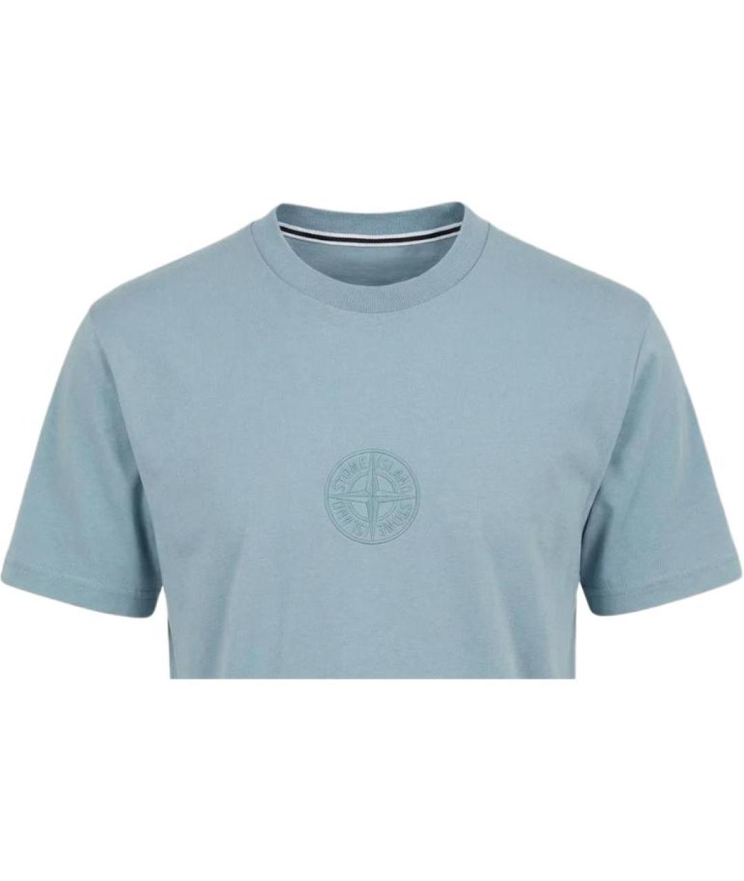 STONE ISLAND Серая футболка, фото 3
