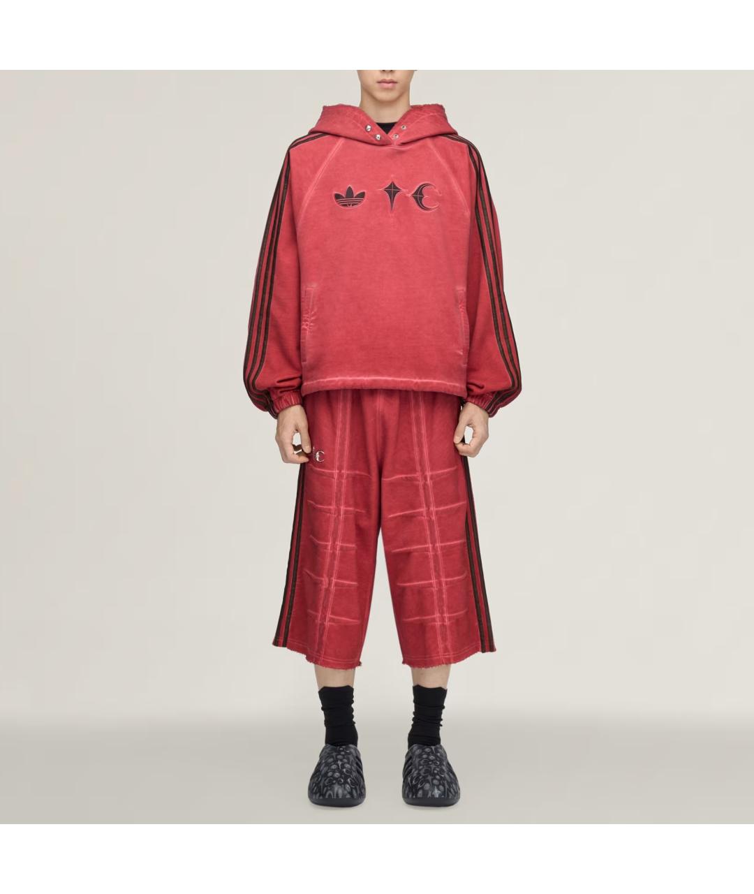 ADIDAS Красные спортивные брюки и шорты, фото 3