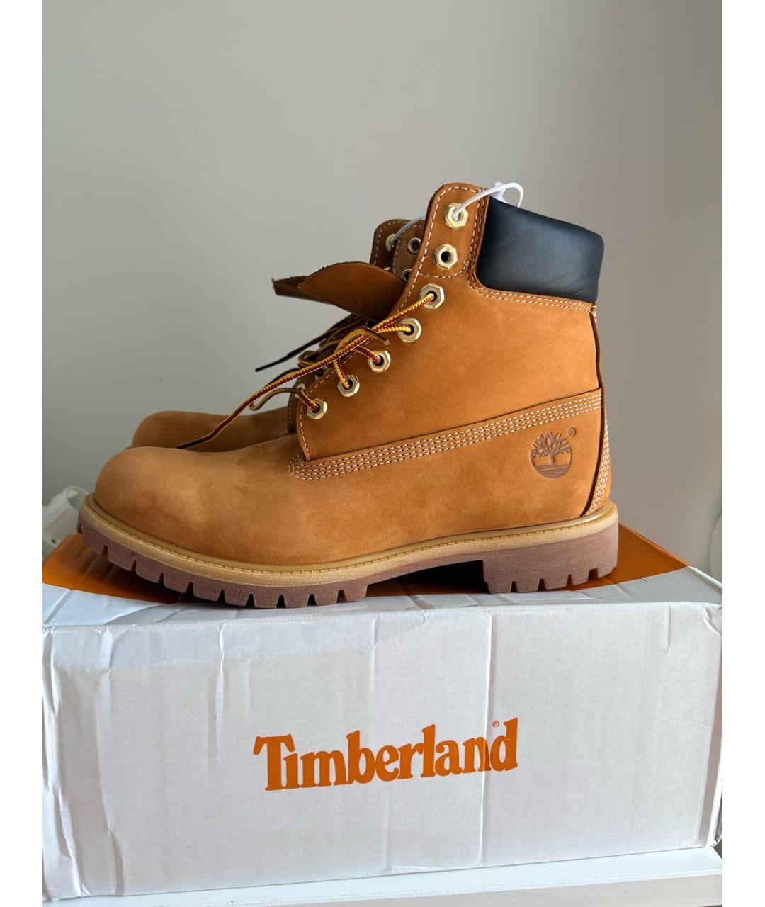 TIMBERLAND Горчичные высокие ботинки, фото 5