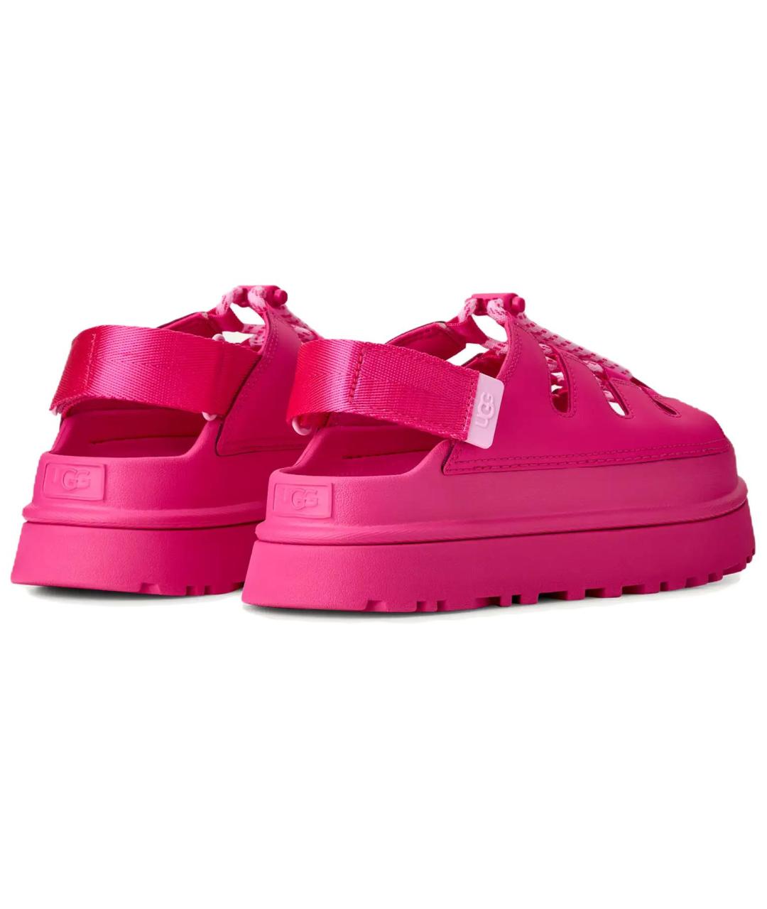 UGG AUSTRALIA Розовые кожаные сандалии, фото 5