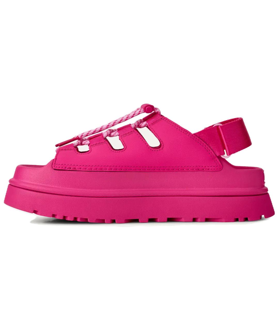 UGG AUSTRALIA Розовые кожаные сандалии, фото 2