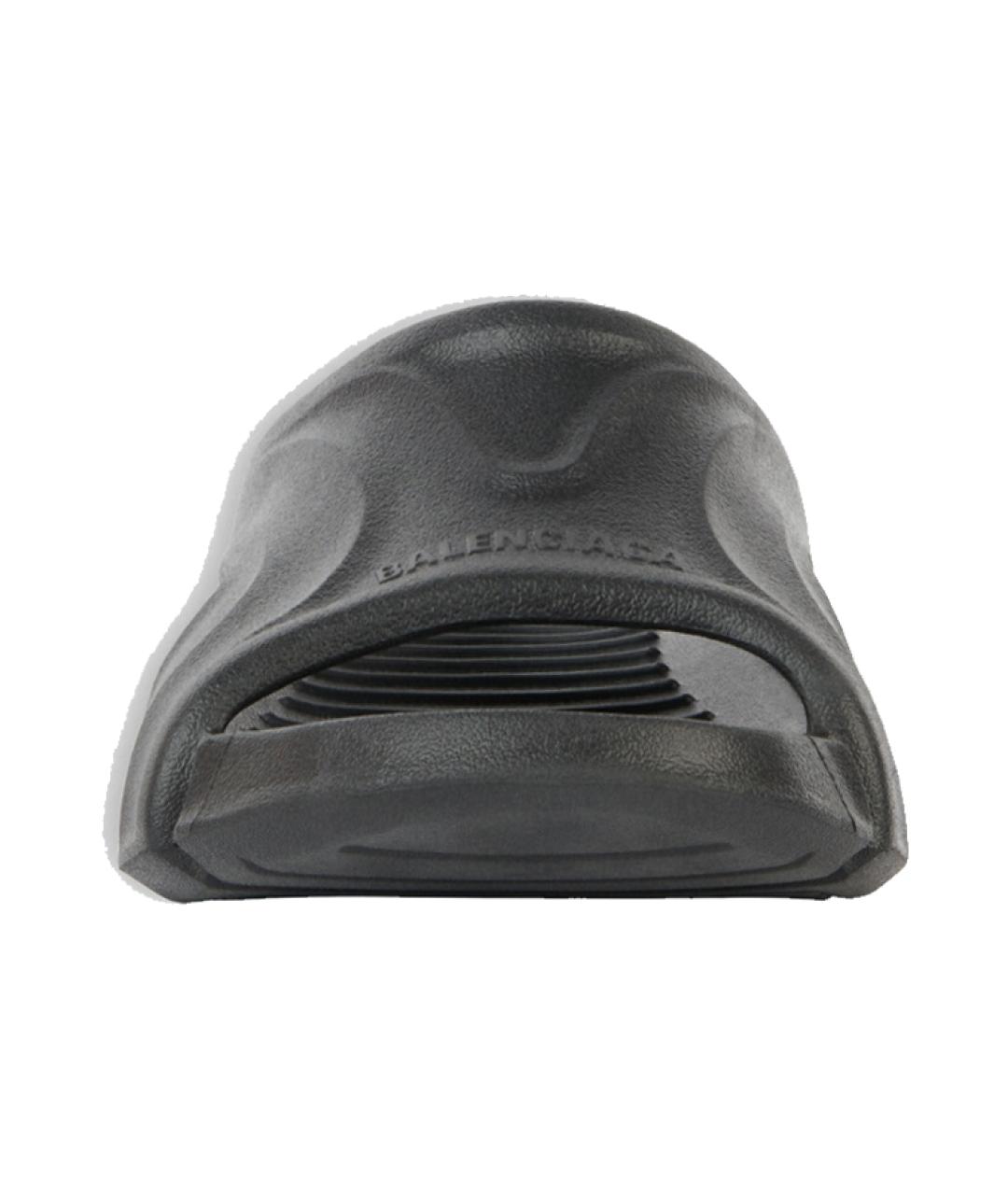 BALENCIAGA Черные шлепанцы, фото 4