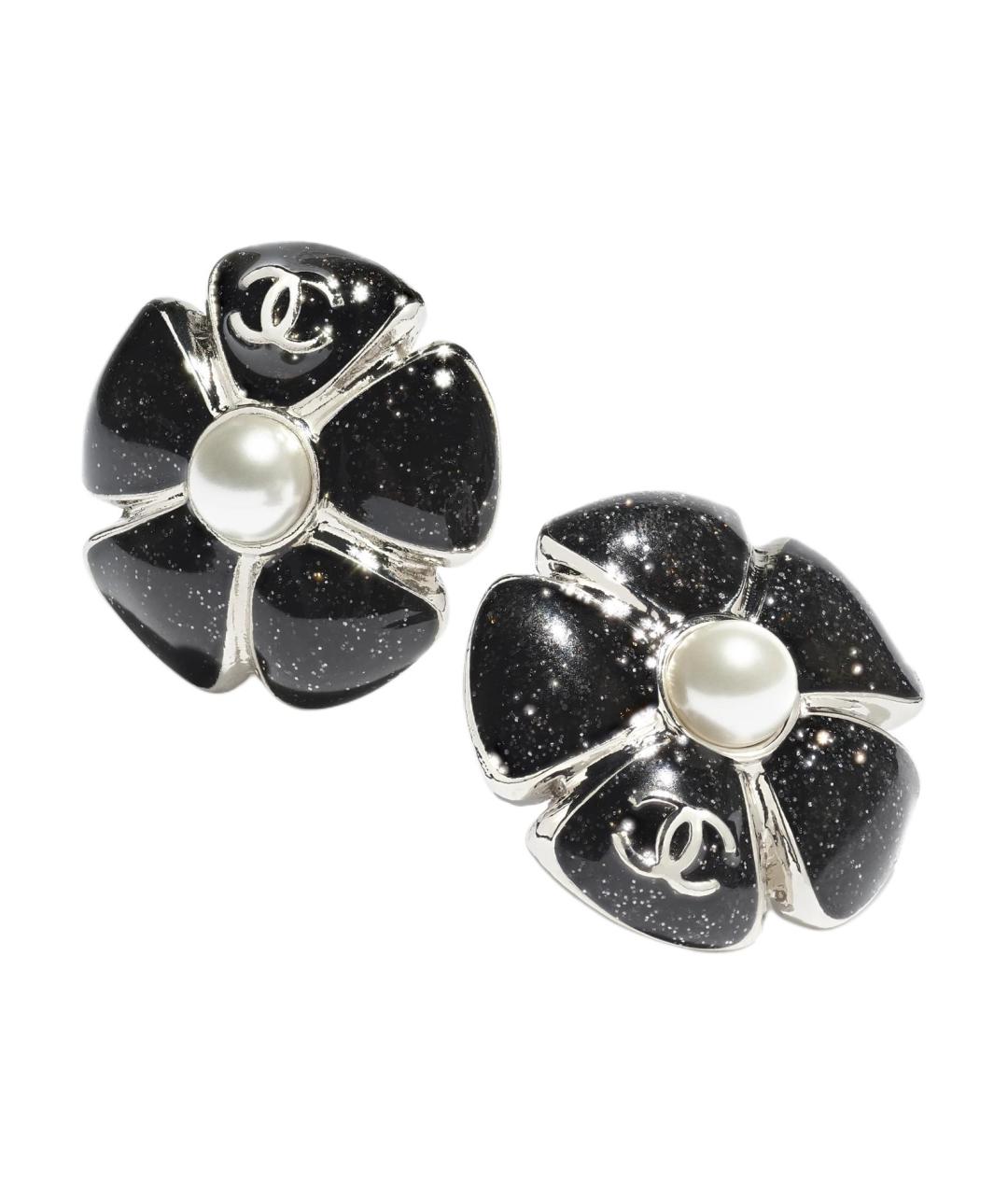 CHANEL Серебряные металлические серьги, фото 2