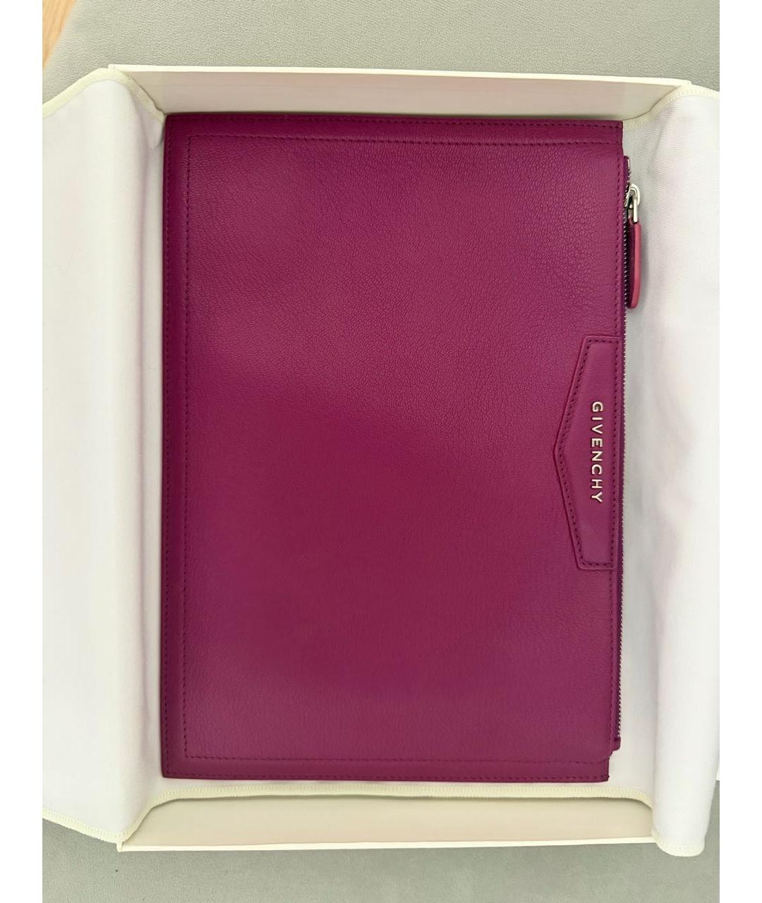 GIVENCHY Фуксия кожаная пляжная сумка, фото 7