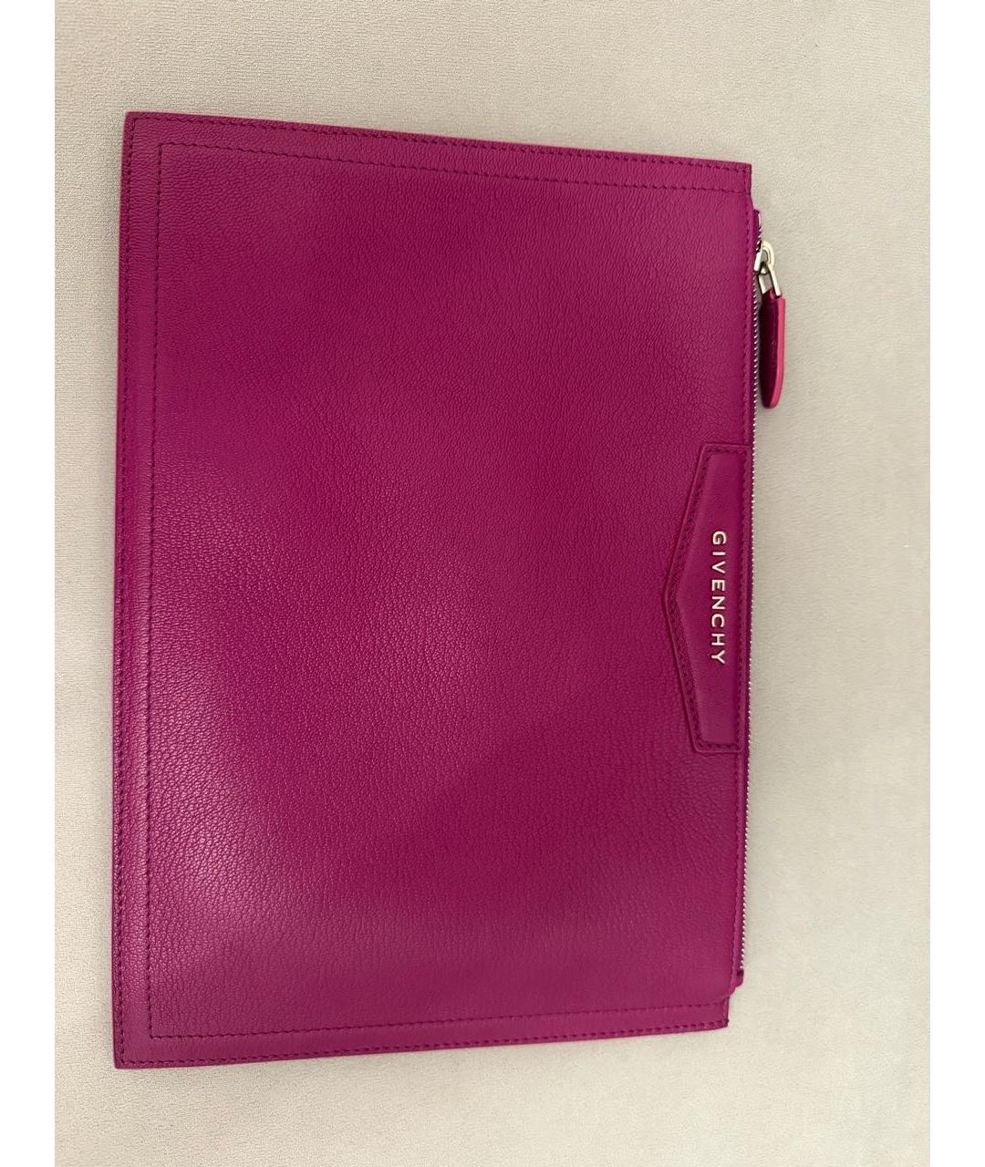 GIVENCHY Фуксия кожаная пляжная сумка, фото 4