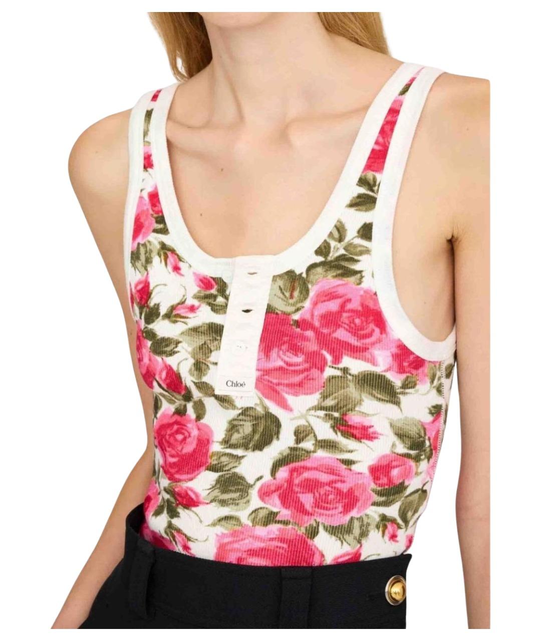 CHLOE Мульти хлопковая майка, фото 4
