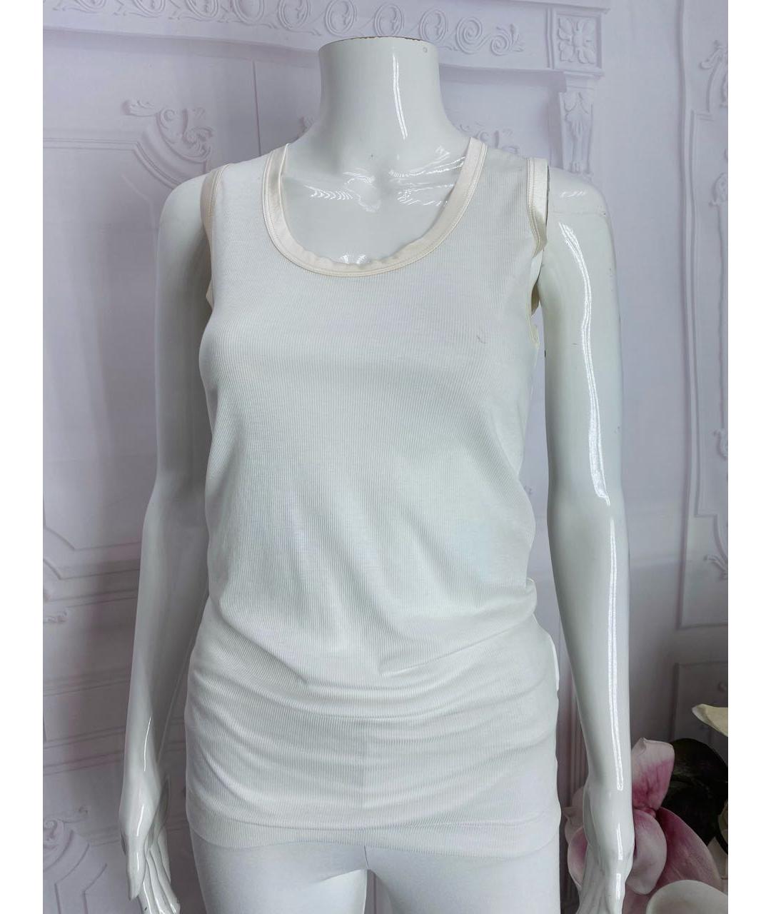 DOLCE&GABBANA Белая хлопковая майка, фото 8