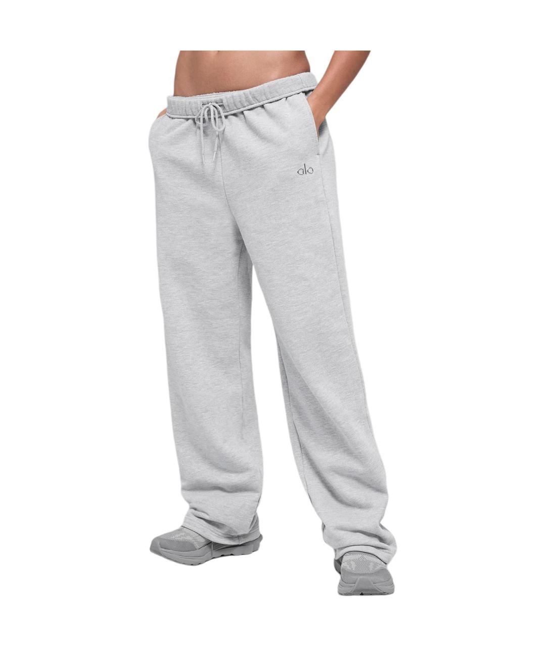 ALO YOGA Серые спортивные брюки и шорты, фото 3