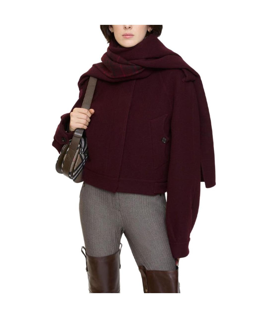 BURBERRY Бордовая куртка, фото 3