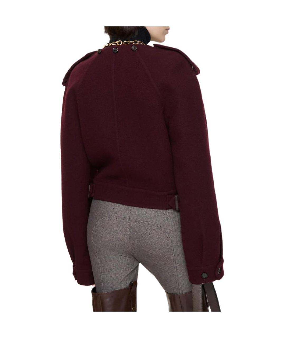 BURBERRY Бордовая куртка, фото 4