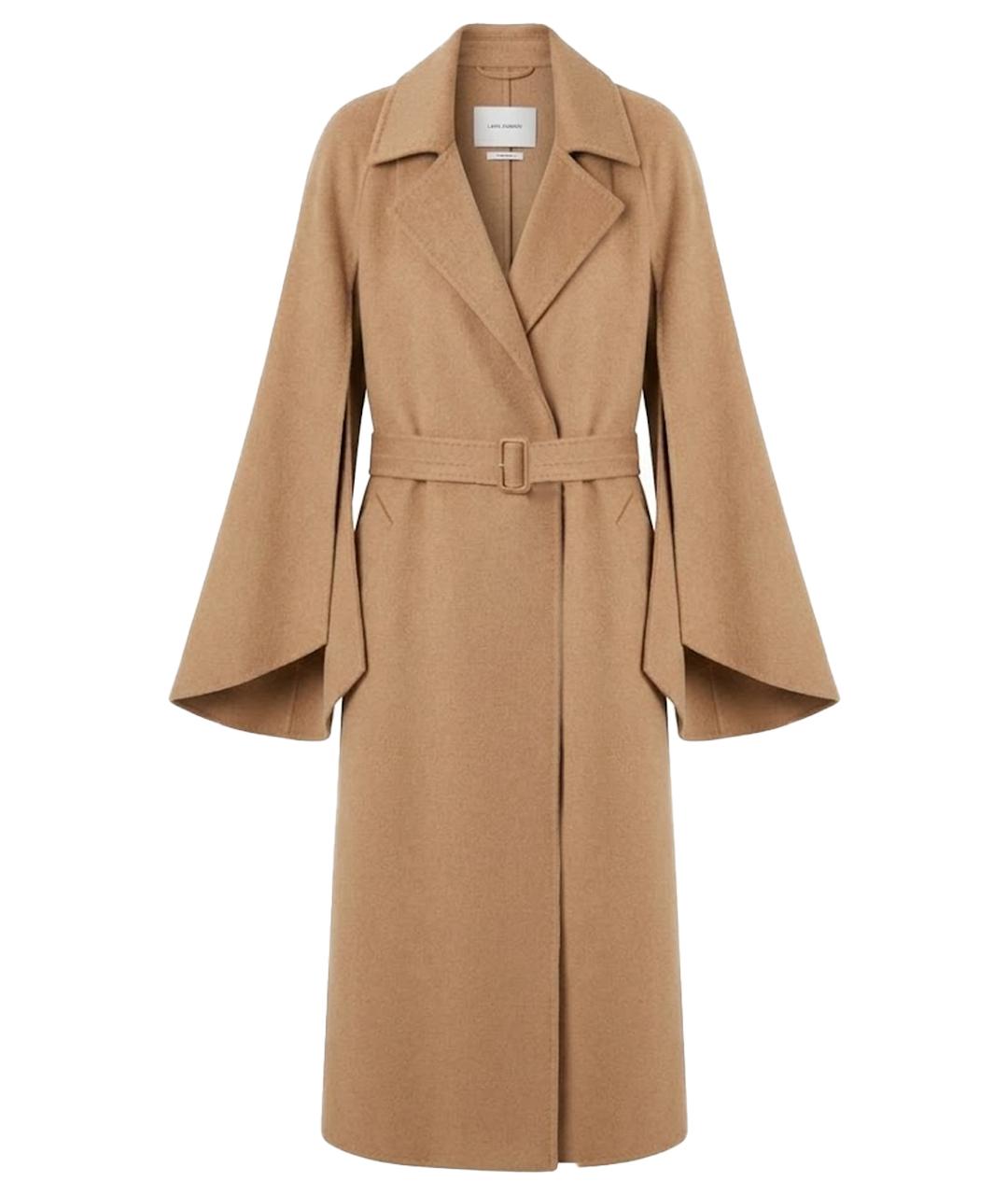 MAX MARA Бежевое шерстяное пальто, фото 1