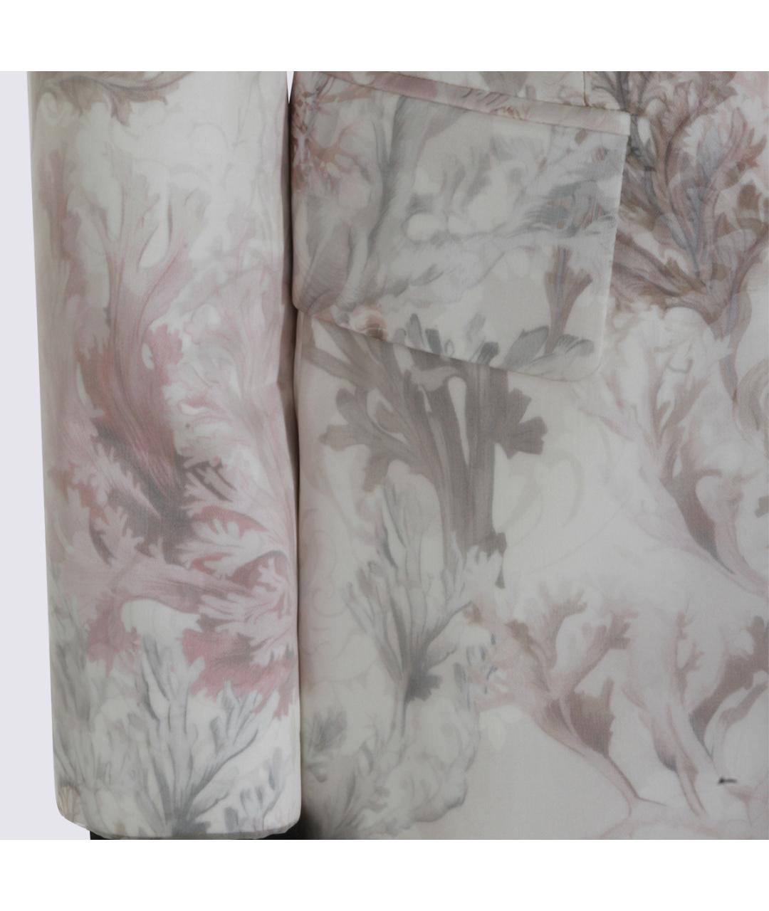 MAX MARA Белый шелковый жакет/пиджак, фото 3