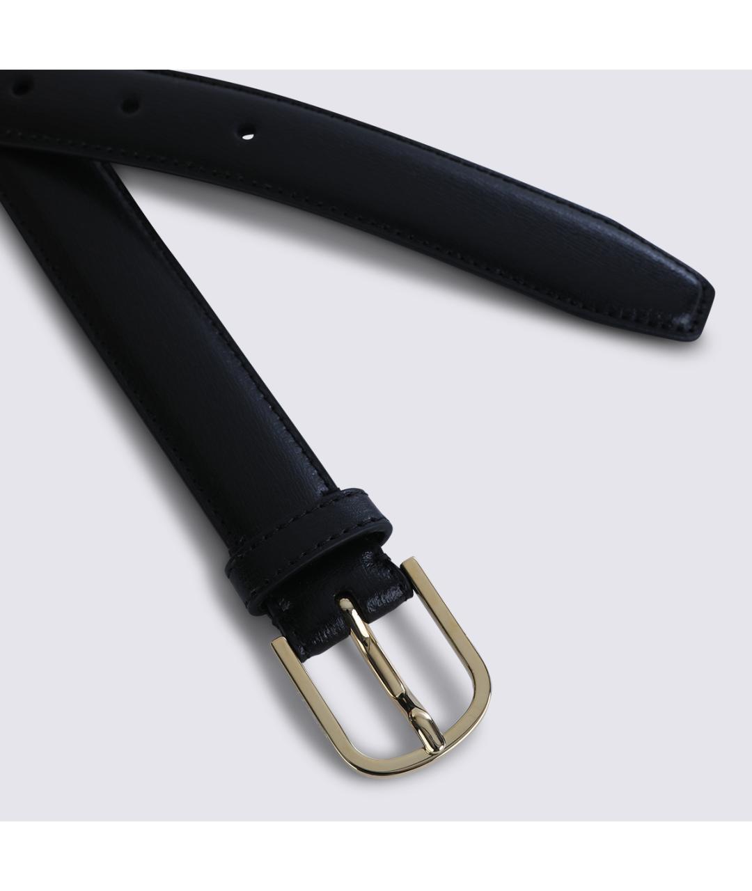 TOTEME Черный кожаный ремень, фото 2