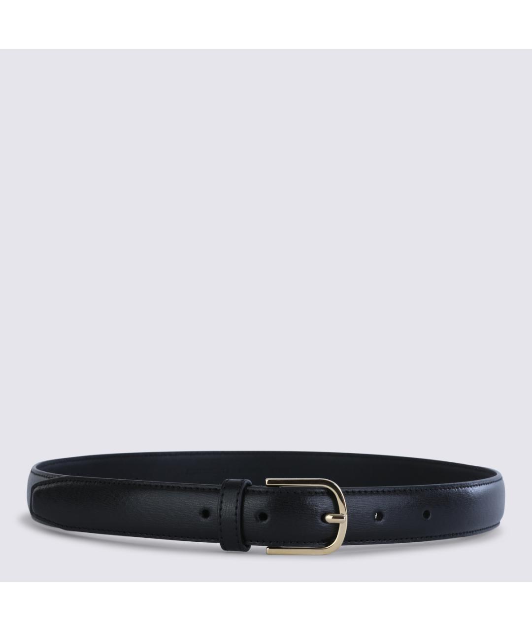 TOTEME Черный кожаный ремень, фото 3