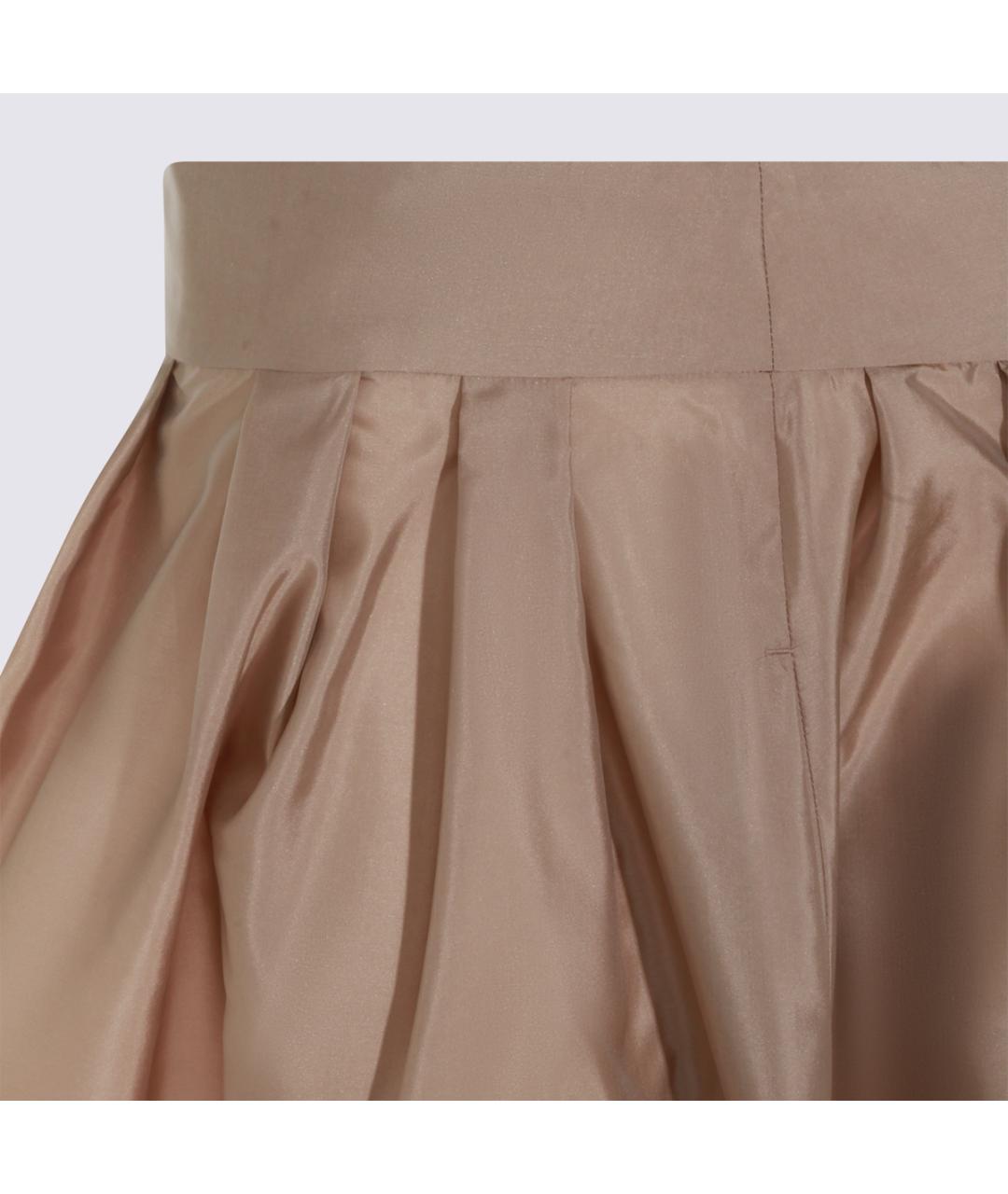 'S MAX MARA Коричневая полиэстеровая юбка миди, фото 3