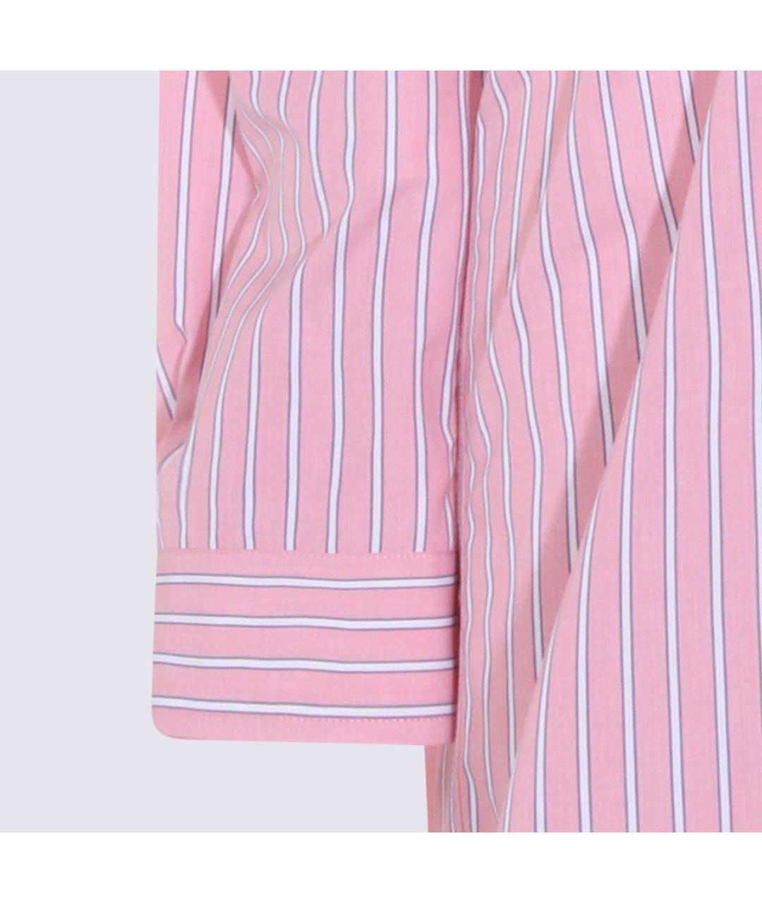 MIU MIU Розовое хлопковое повседневное платье, фото 4