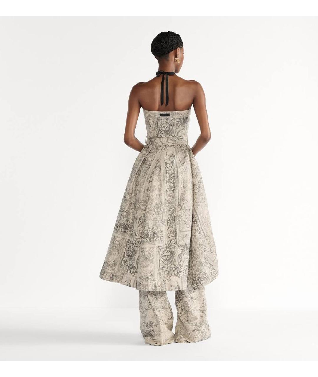 CHRISTIAN DIOR Серое деним повседневное платье, фото 3