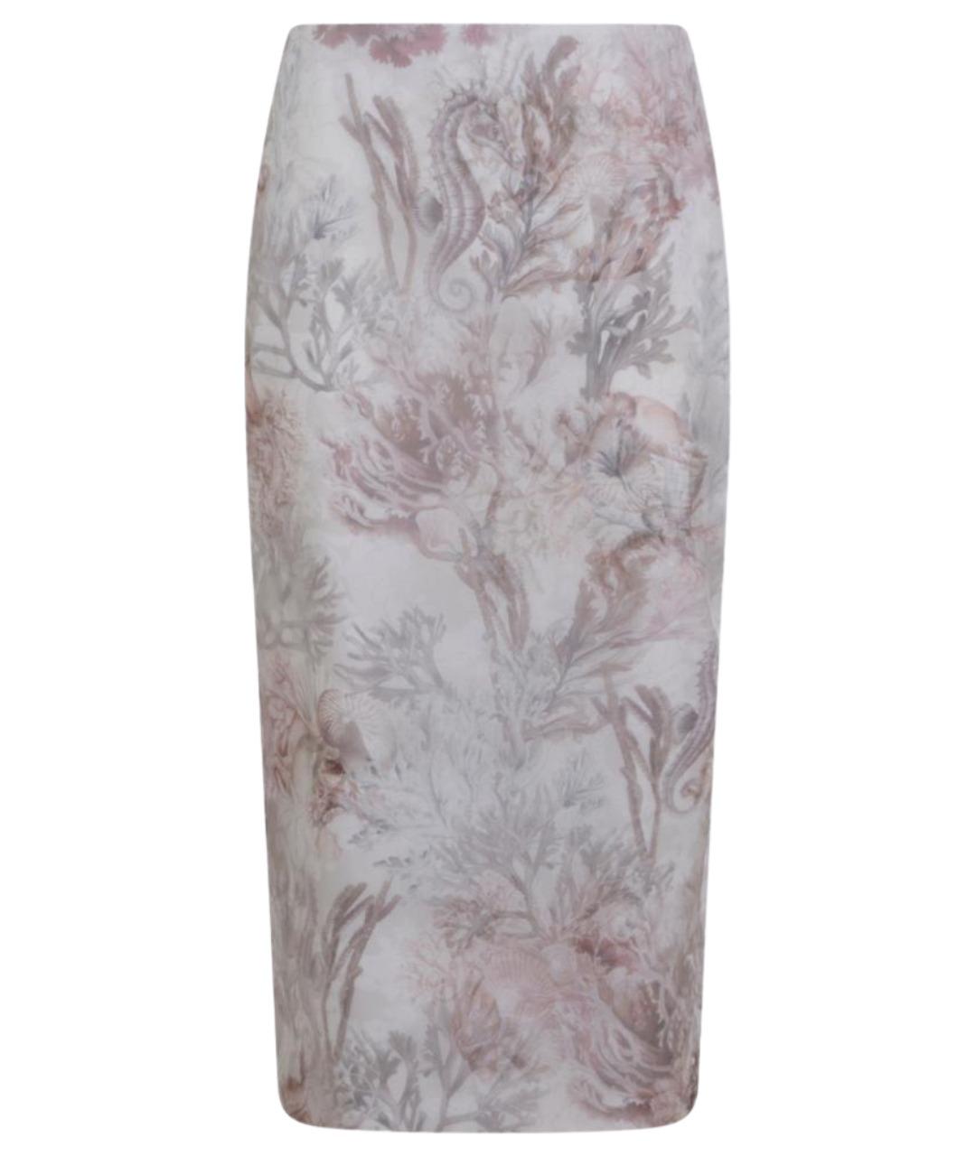 MAX MARA Мульти шелковая юбка миди, фото 1