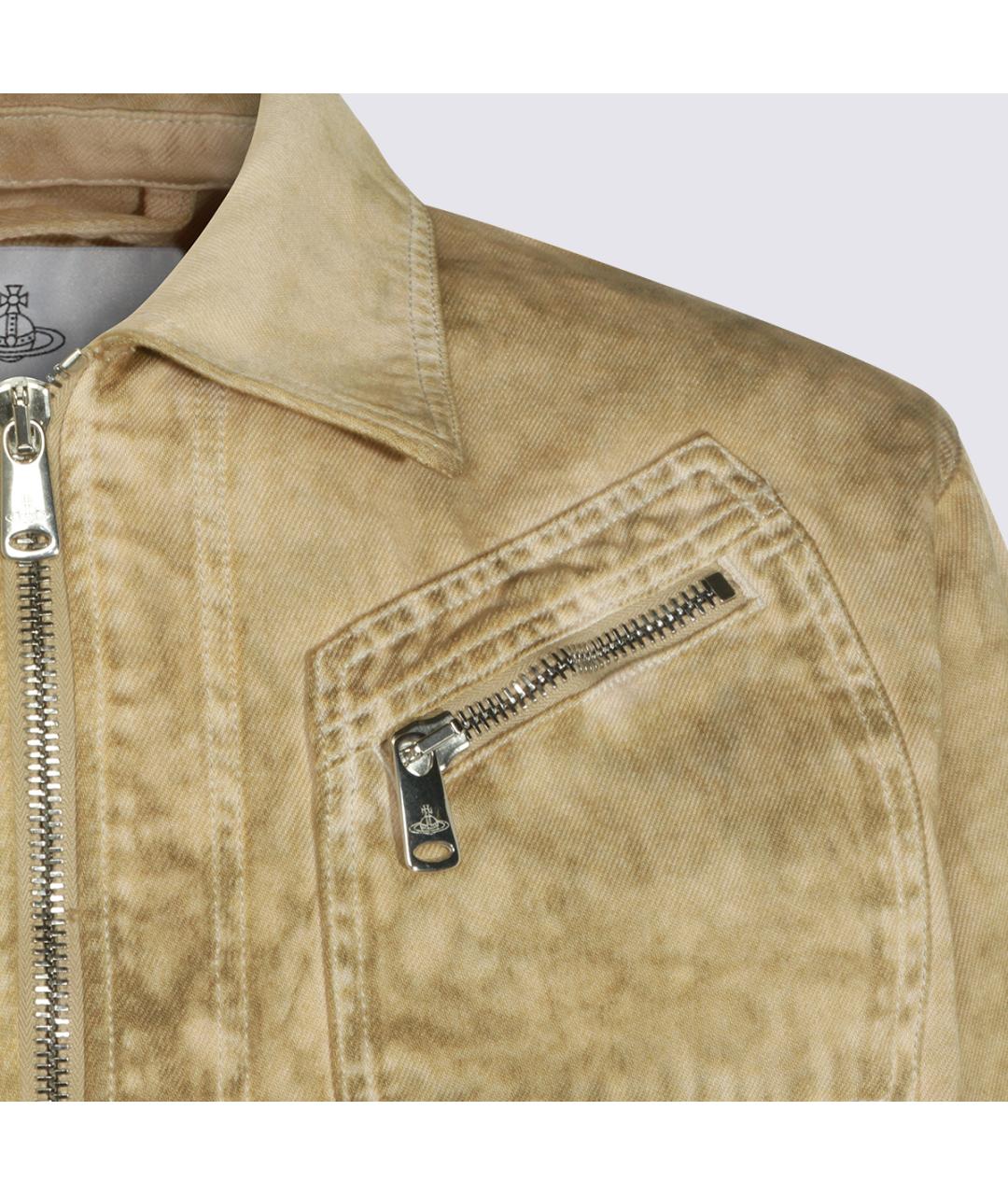 VIVIENNE WESTWOOD Зеленая хлопковая куртка, фото 2