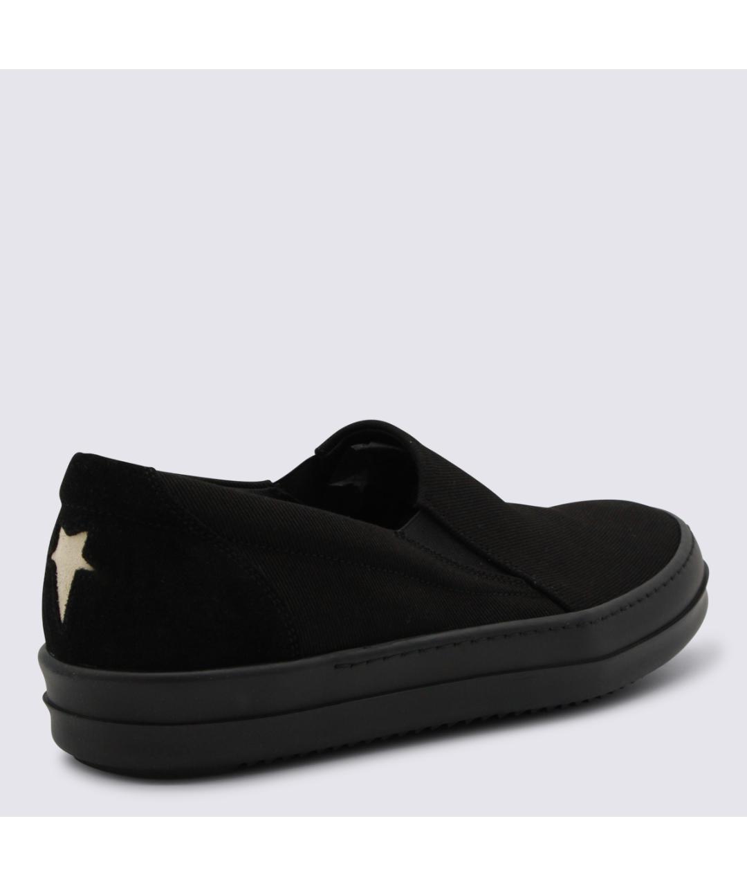 RICK OWENS DRKSHDW Черные текстильные слипоны, фото 3