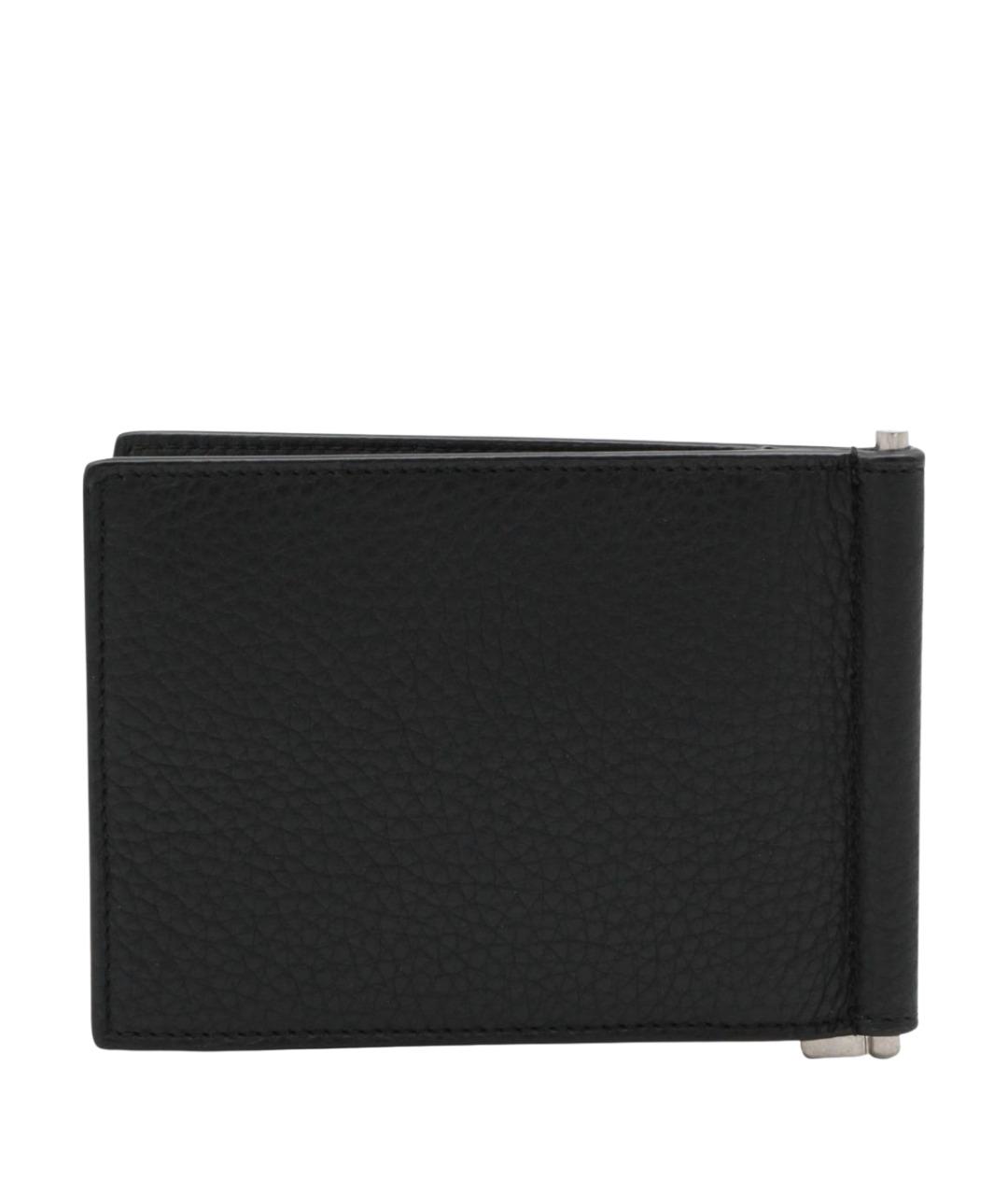 SAINT LAURENT Черный кожаный кошелек, фото 3