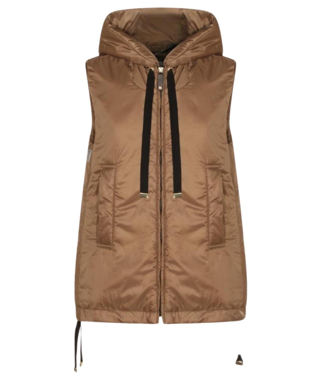 MAX MARA Бежевый полиэстеровый жилет, фото 1