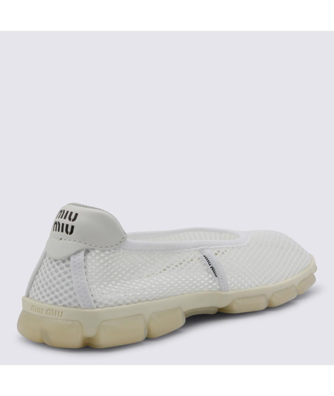 MIU MIU Белые балетки, фото 3