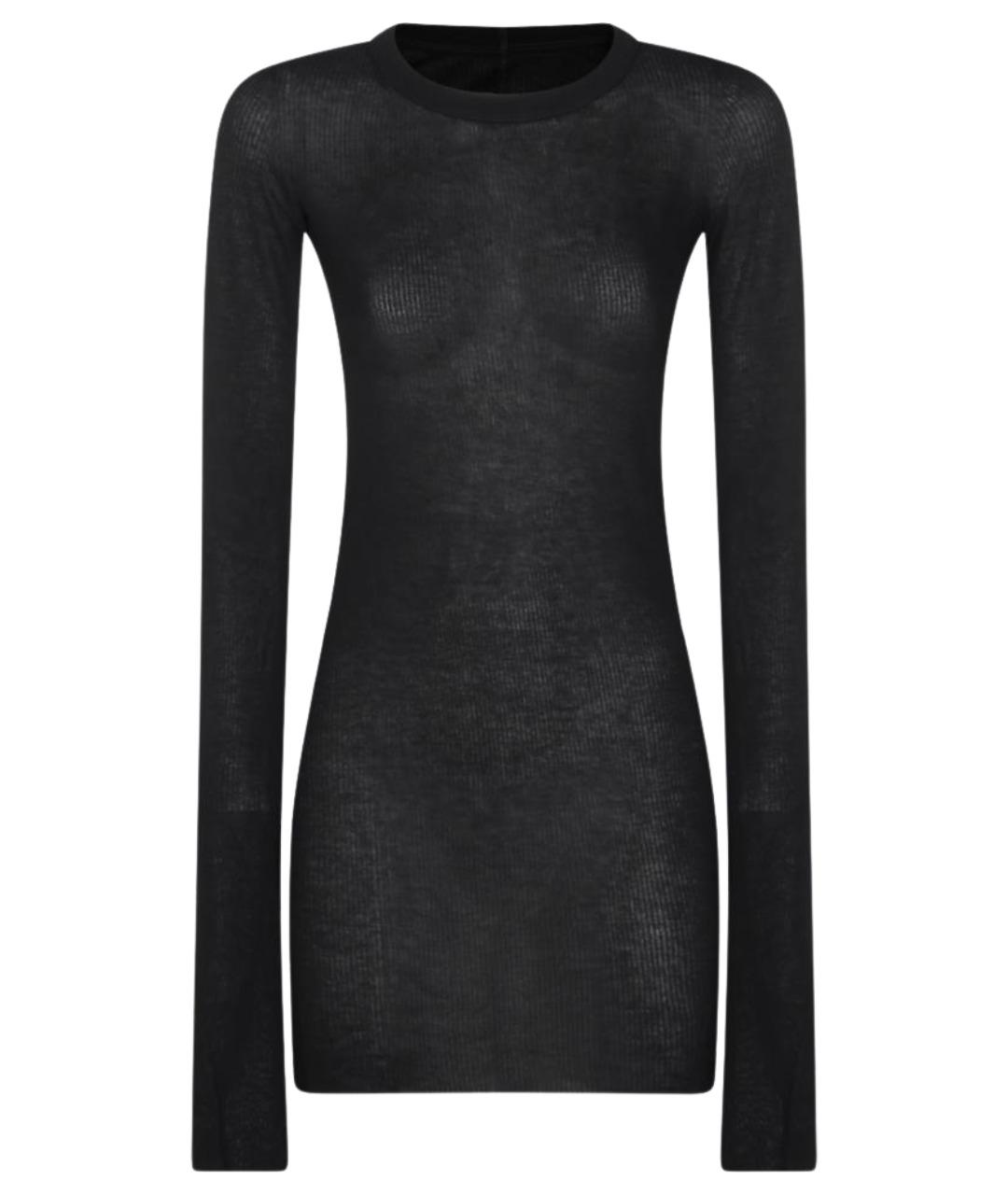 RICK OWENS Черный вискозный джемпер / свитер, фото 1