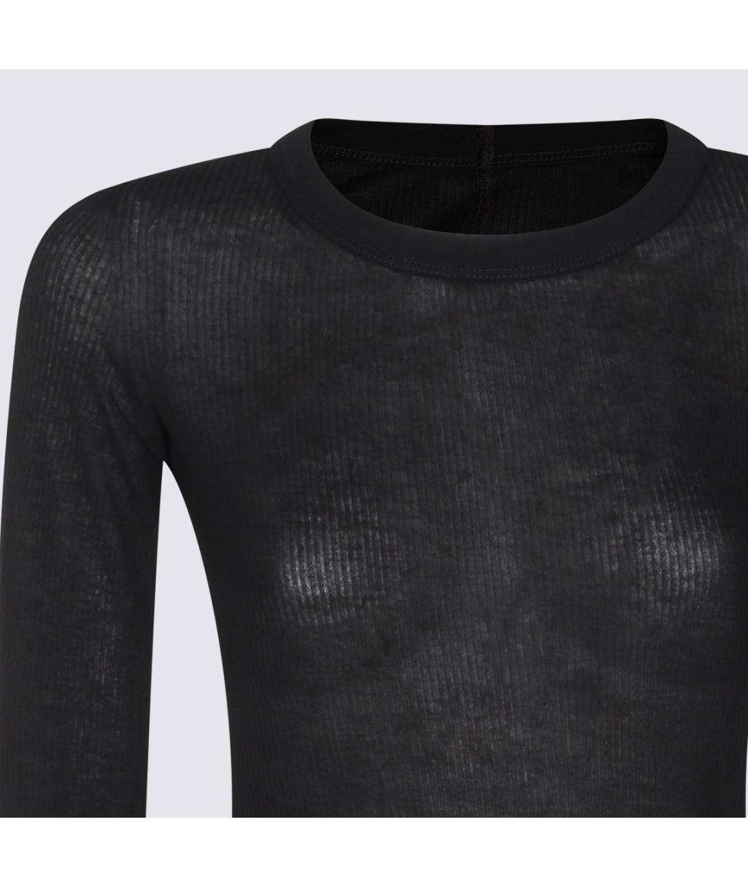 RICK OWENS Черный вискозный джемпер / свитер, фото 4