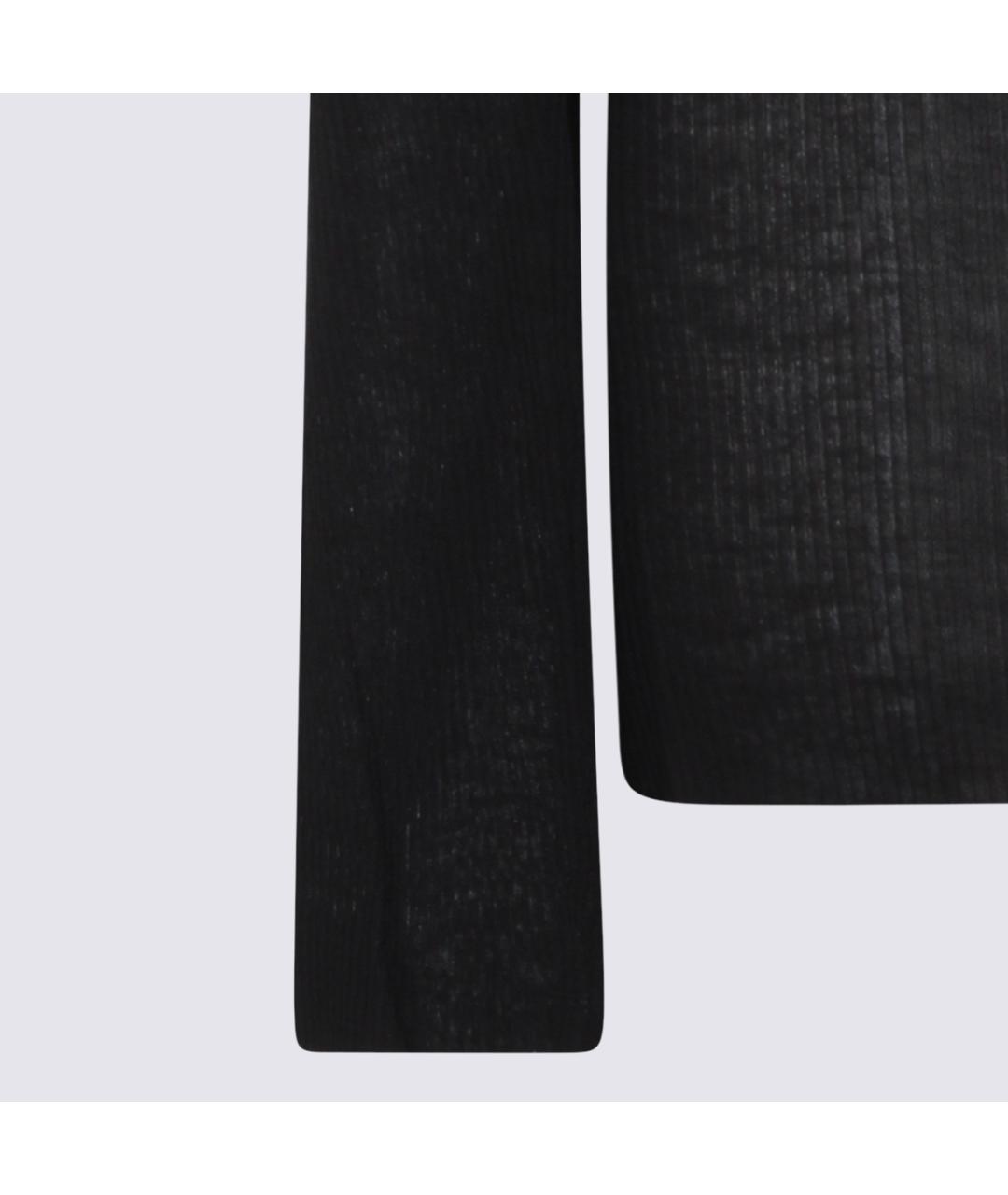 RICK OWENS Черный вискозный джемпер / свитер, фото 3